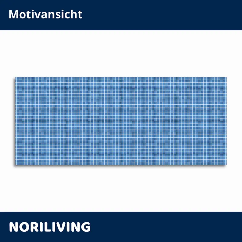Blaues Mosaikfliesen-Panel von Noriliving