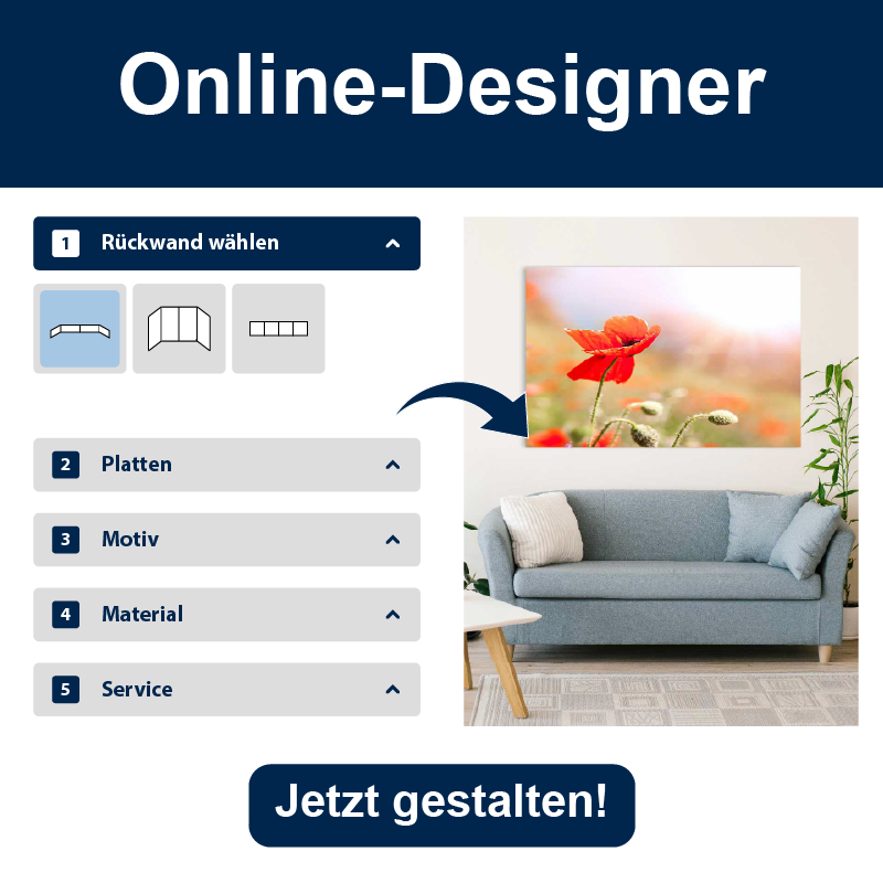 Designer Wandbild Alu