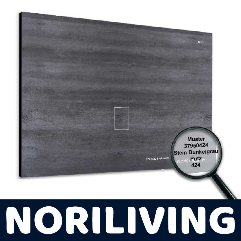 Dunkelgraue Stein-Musterplatte mit Putzstruktur von Noriliving, 37950424, Nahaufnahme