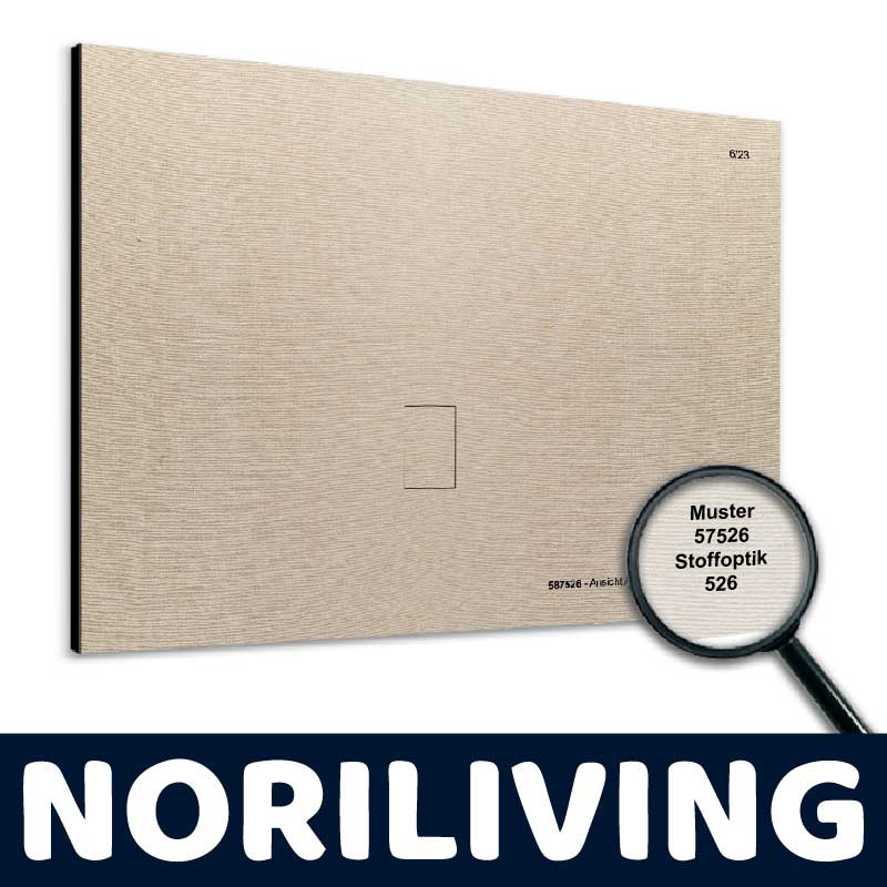 Musterplatte in Stoffoptik 526 von Noriliving Musterplatte in Stoffoptik mit der Nummer 57526 von Noriliving, beige Textur