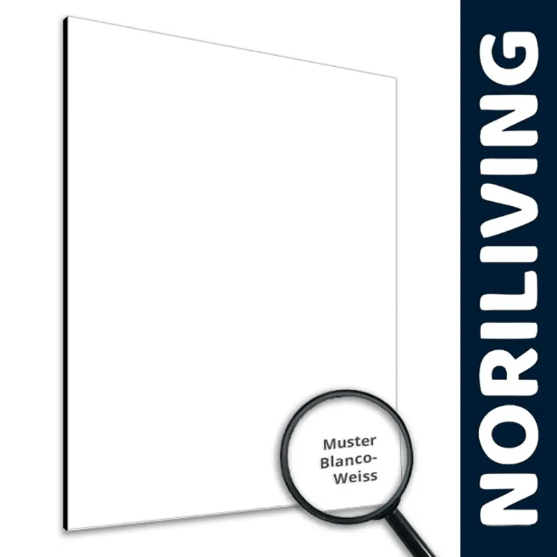 Muster Duschrückwand | Küchenrückwand 200x290 Alu weiss + Lack glanz